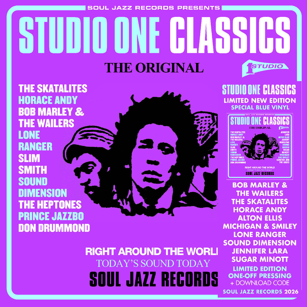 SOUL JAZZ RECORDS PRESENTS - STUDIO ONE CLASSICS (BLUE VINYL)