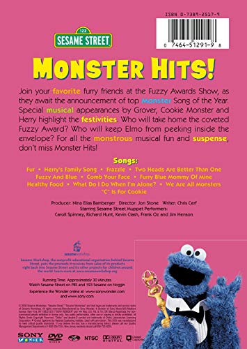 SESAME STREET  - DVD-MONSTER HITS!