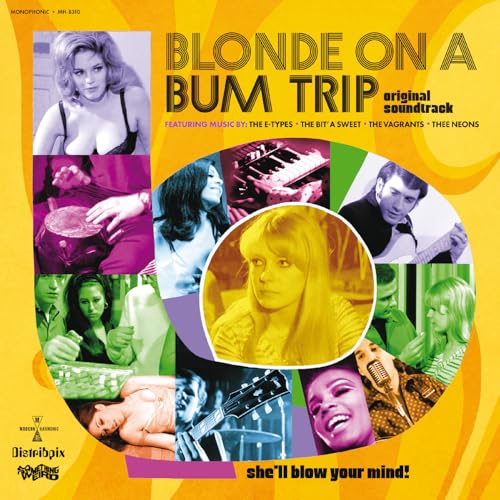 VARIOUS ARTISTS - BLONDE ON A BUM TRIP ORIGINAL SOUNDTRACK (CLEAR WITH ORANGE SWIRL VINYL)