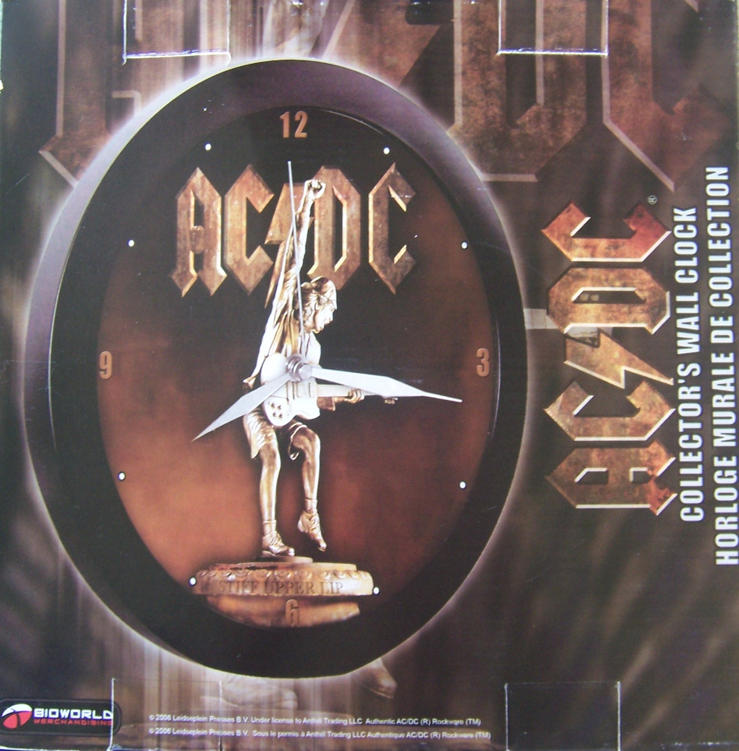 AC/DC: WALL CLOCK - BIOWORLD-2006