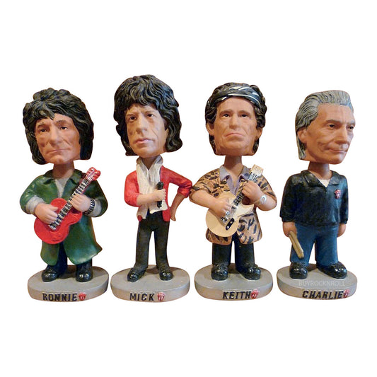 ROLLING STONES: KEITH/MICK/RONNIE/CHARLI - BOBBLE DOBBLES-LICKS-SET OF 4