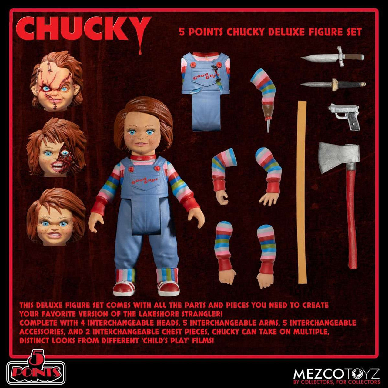 CHUCKY DELUXE FIGURE SET - MEZCO