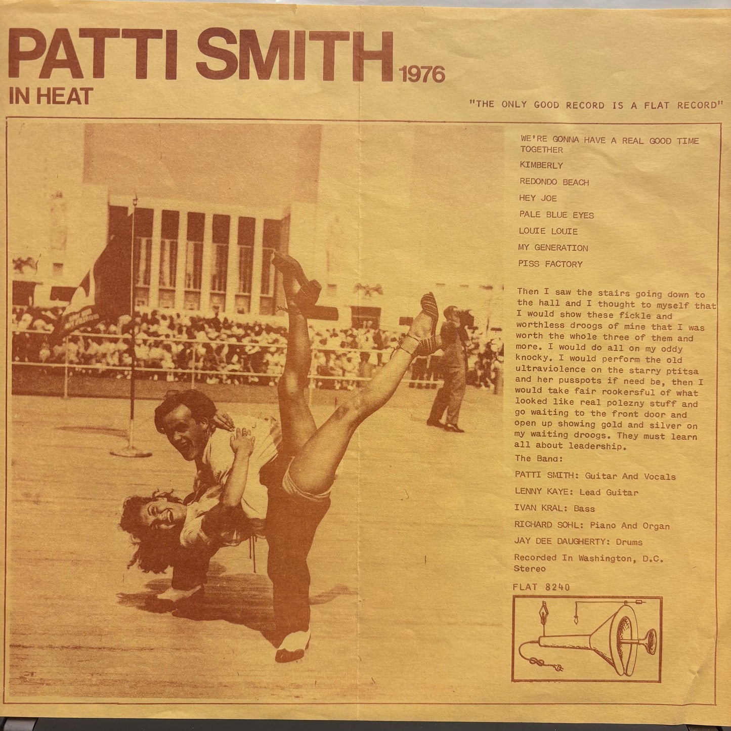 Patti Smith - In Heat 1976 (Used LP)