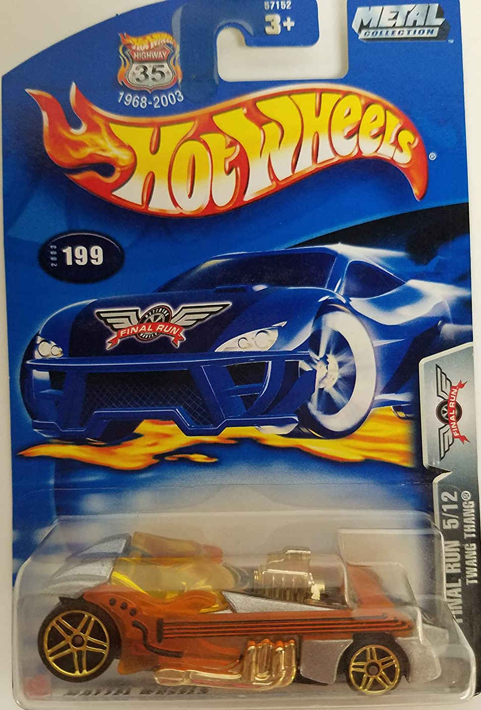 FINAL RUN: TWANG TWANG #5/12 - HOTWHEELS-2002