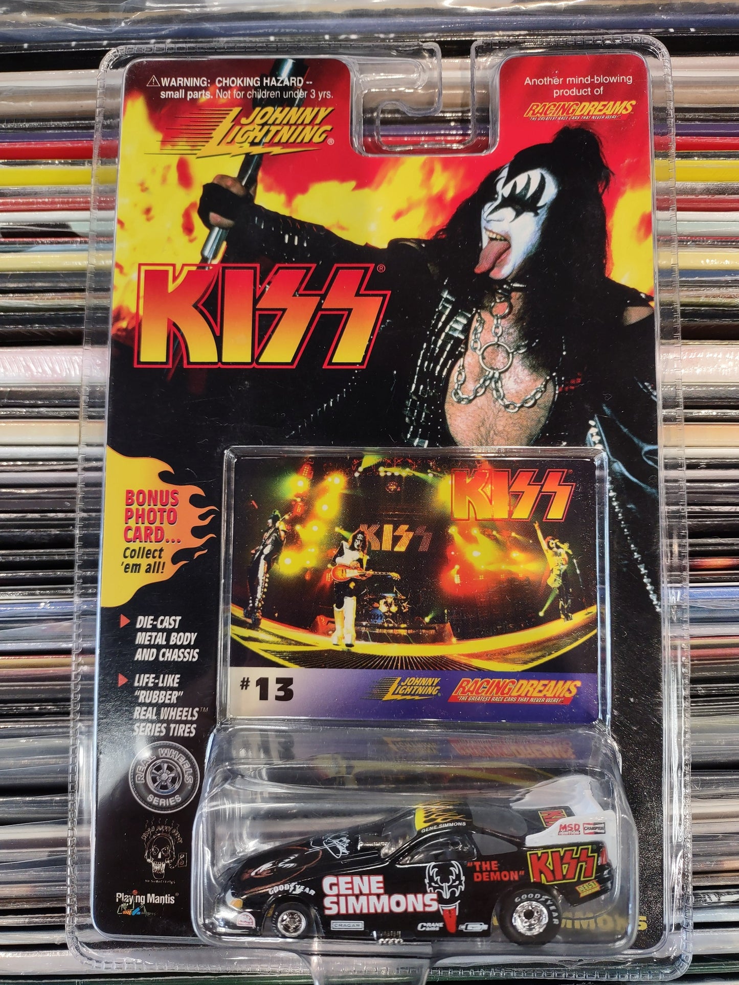 KISS CARS: #13/23/29/45 (BLACK TOP) - JOHNNY LIGHTNING-SET OF 4