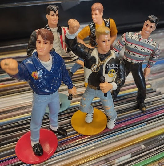 NEW KIDS ON THE BLOCK FIGURES (5") - BIG STEP-1990-SET OF 5
