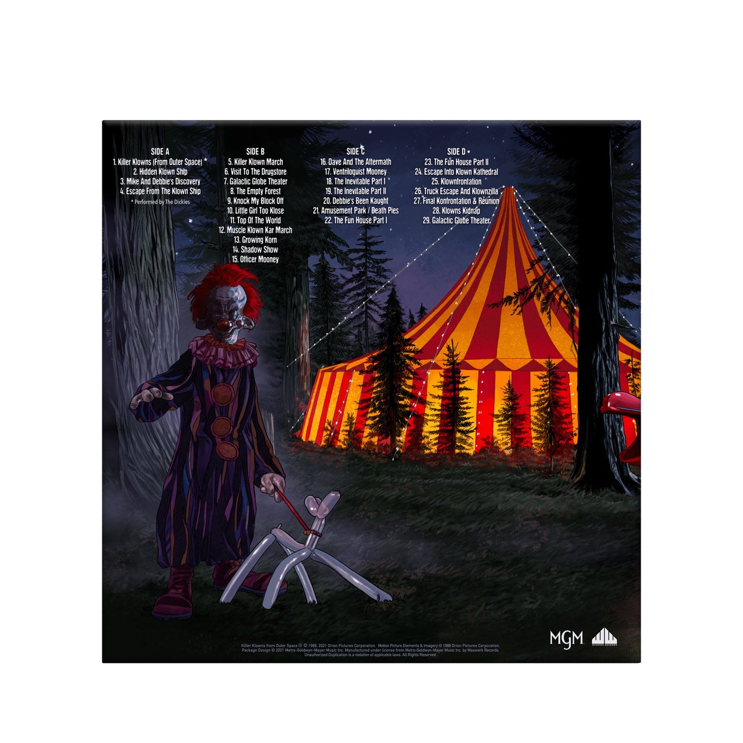 John Massari - Killer Klowns From Outer Space OST (150G/“Klownzilla” Pinwheel Colored Vinyl)