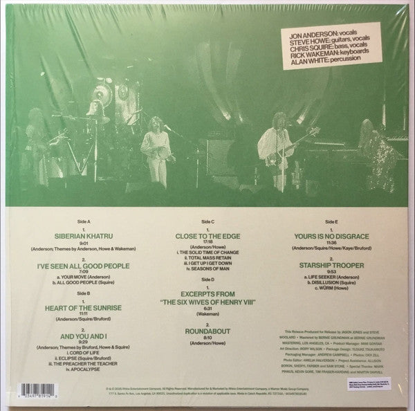 Yes - Live At The Rainbow London, England 12/16/1972 (RSD) (Etched) (Used LP)