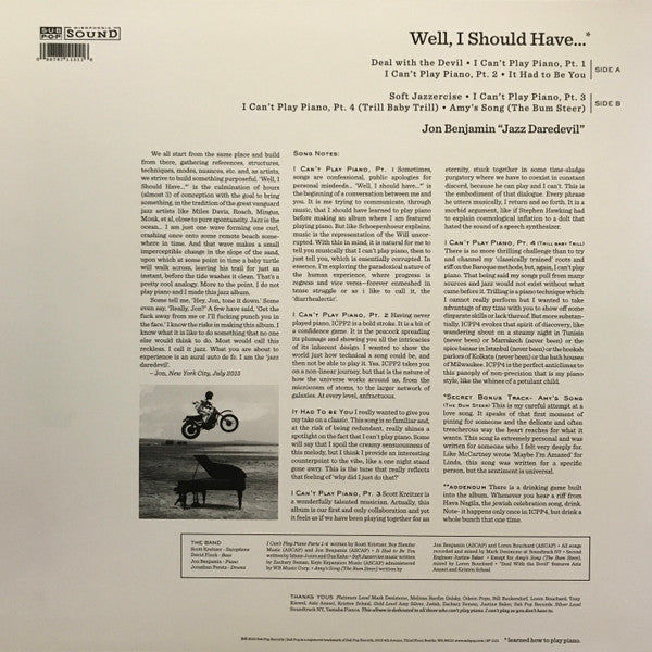 Jon Benhamin "Jazz Daredevil" - Well I Should Have (Tri-Colour) (Used LP)