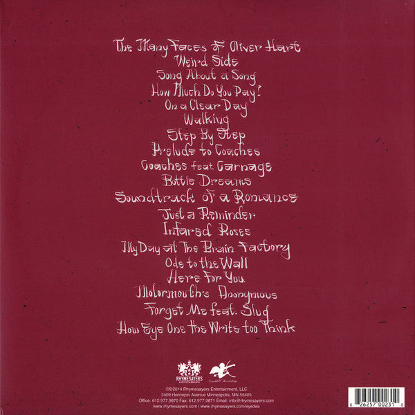 Oliver Hart - Many Faces Of Oliver Hart, Or: How Eye One The Write Too Think (Red) (Used LP)
