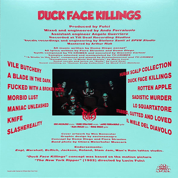 Fulci - Duck Face Killings (Splatter) (Used LP)