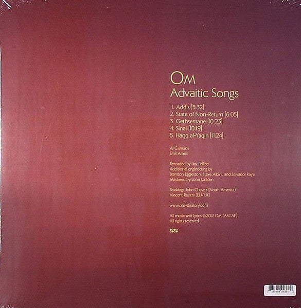 Om - Advaitic Songs (Used LP)
