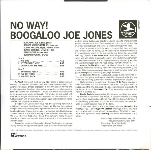 Boogaloo Joe Jones - No Way! (Used LP)