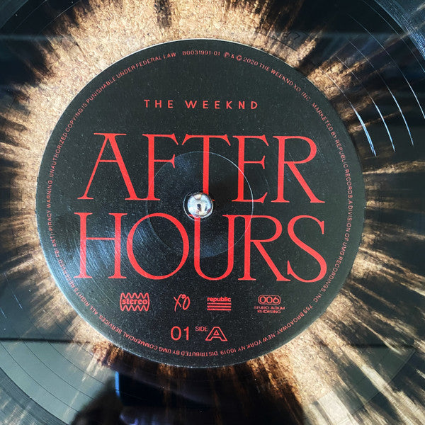 Weeknd - After Hours (Clear W/Splatter) (Sealed) (Used LP)