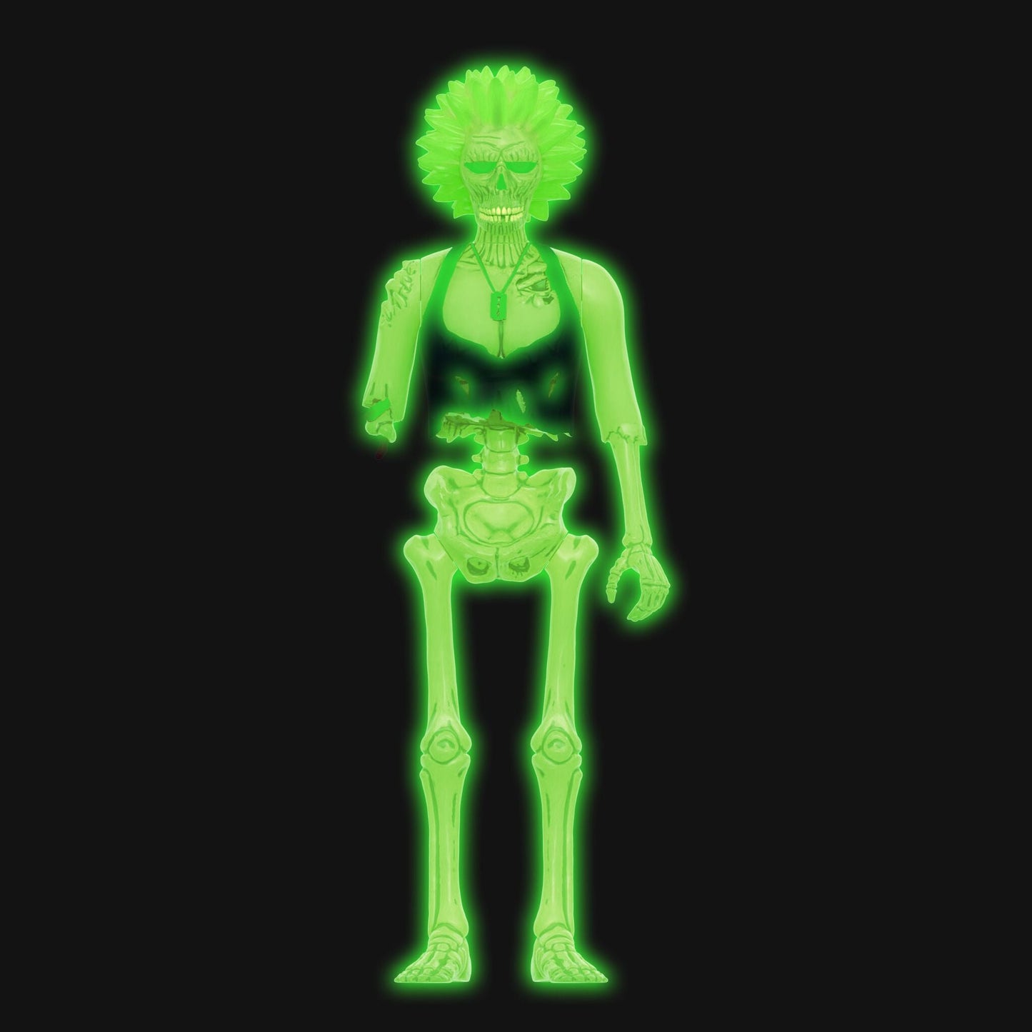 RETURN OF THE LIVING DEAD: ZOMBIE TRASH/ZOMBIE SUICIDE - REACTION-3.75"-SET OF 2-GLOW IN THE DARK