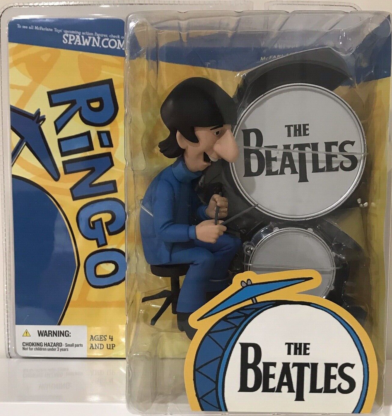 BEATLES: JOHN, PAUL, GEORGE & RINGO (CAR - MCFARLANE-2007-SET OF 4