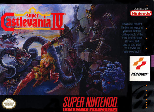 SUPER CASTLEVANIA IV  - SNES (W/BOX & MANUAL)
