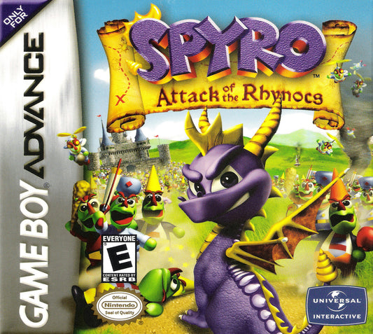 SPYROL ATTACK OF THE RHYNOCS  - GBA