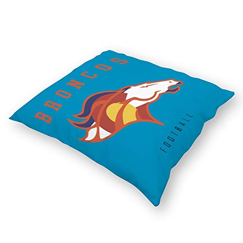 DKF SQUARE THROW PILLOW COVERS DENVER BRONCOSFUNNY COMFORTABLE BREATHABLE PILLOW BODY PILLOW COVER,BEDROOM SOFA CHAIR PILLOWCASE,PILLOWCASES,18INCH18INCH (CD)