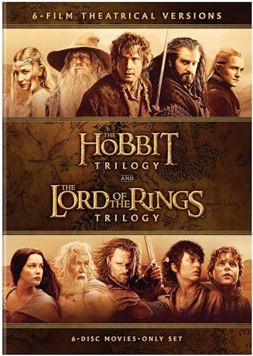 HOBBIT TRILOGY/LORD OF THE RINGS TRILOGY - DVD-6 FILM-THEATRICAL VERSIONS