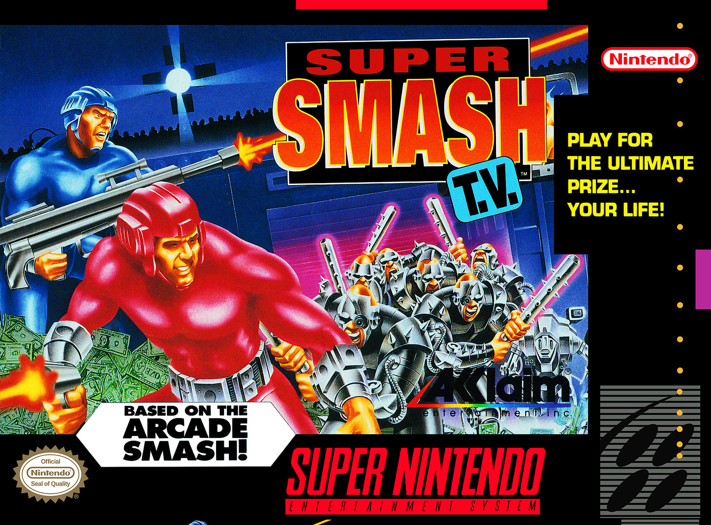 SUPER SMASH TV  - SNES