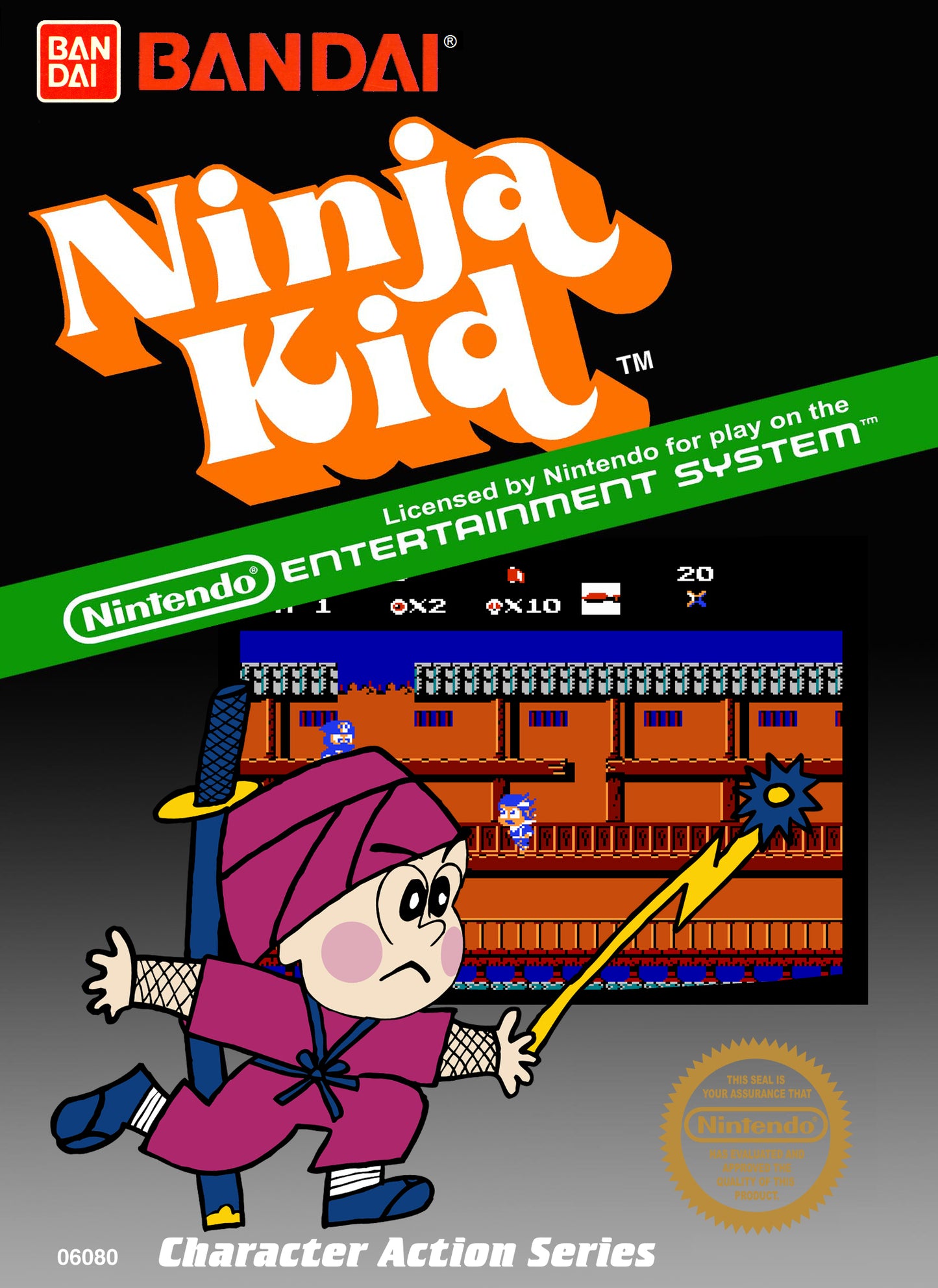 NINJA KID  - NES (W/BOX & MANUAL)