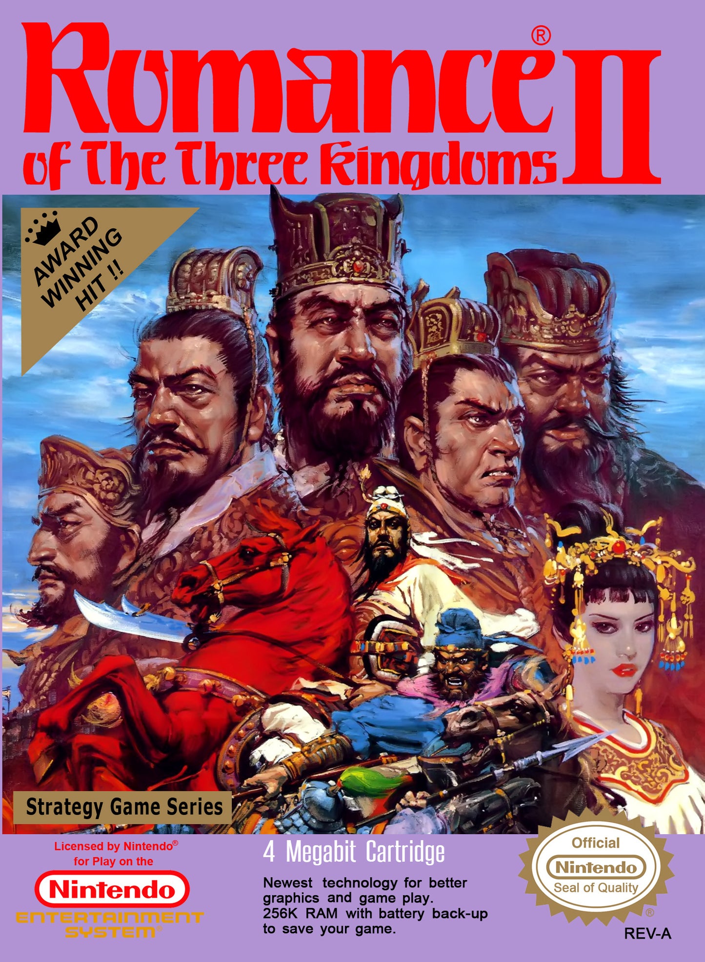 ROMANCE OF THE THREE KINGDOMS II  - NES