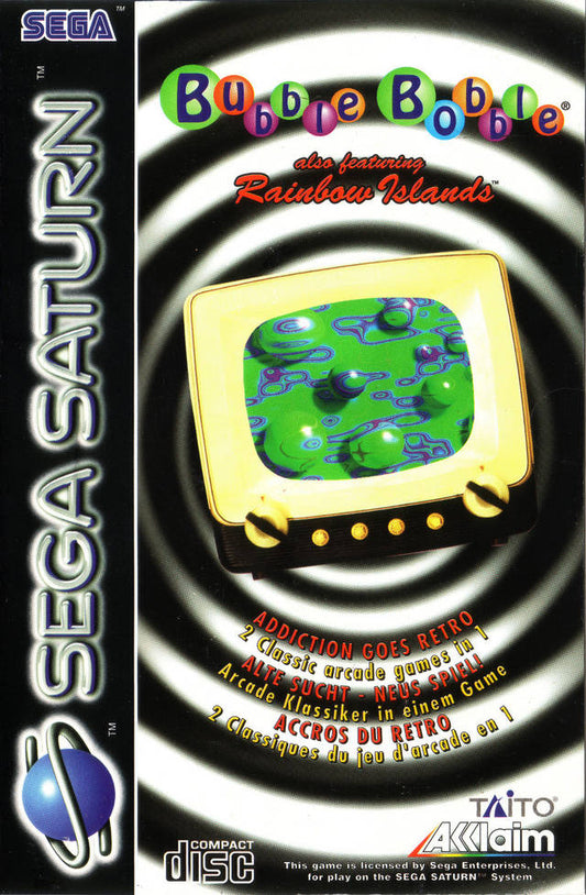 BUBBLE BOBBLE FEATURING RAINBOW ISLANDS  - SATURN