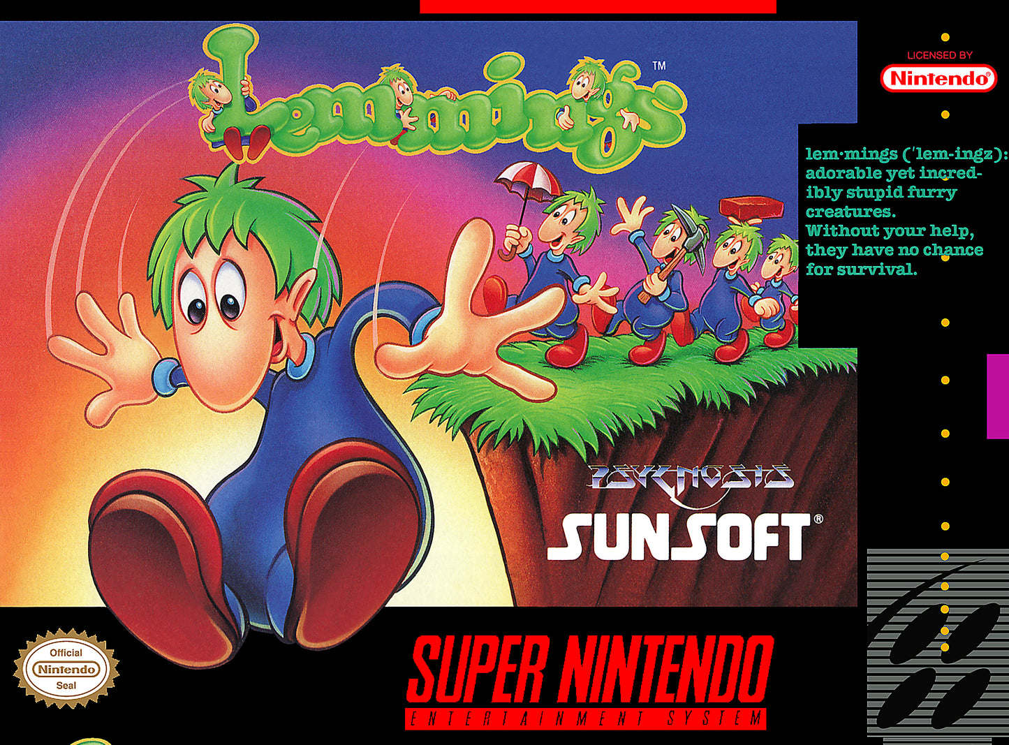 LEMMINGS  - SNES