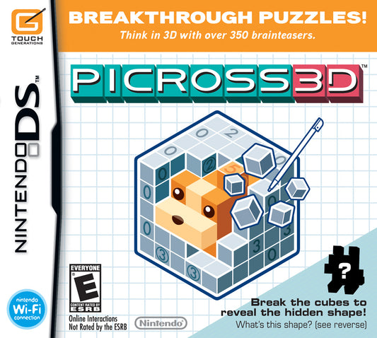 PICROSS 3D (CARTRIDGE ONLY)  - DS