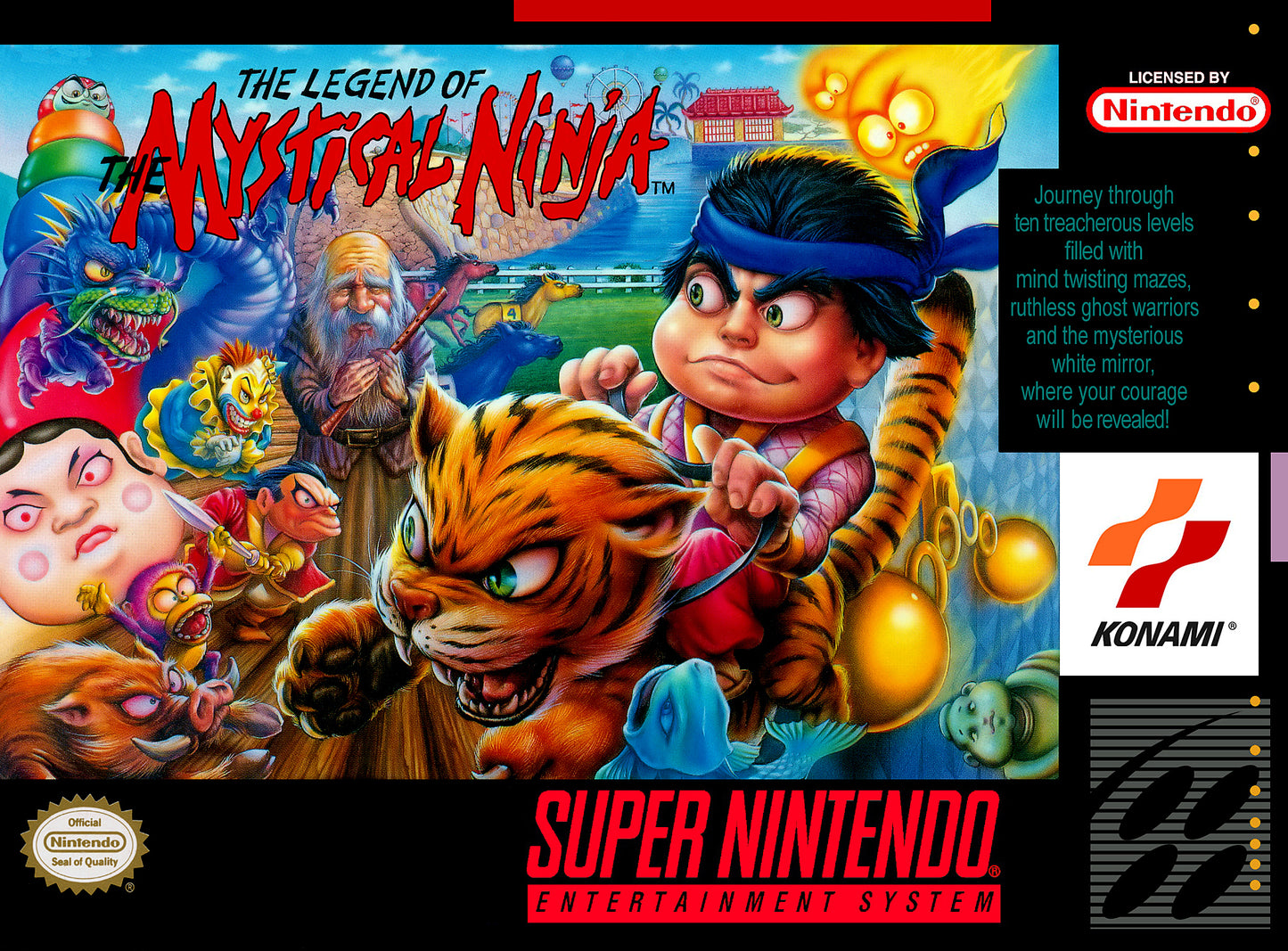 LEGEND OF THE MYSTICAL NINJA  - SNES (W/BOX & MANUAL)