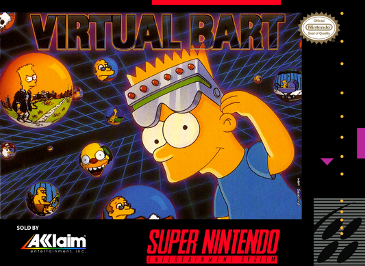 VIRTUAL BART  - SNES (W/BOX)