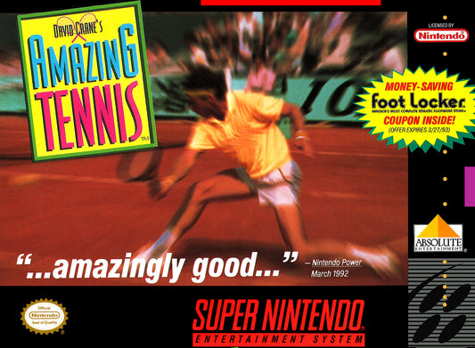 DAVID CRANE'S AMAZING TENNIS  - SNES