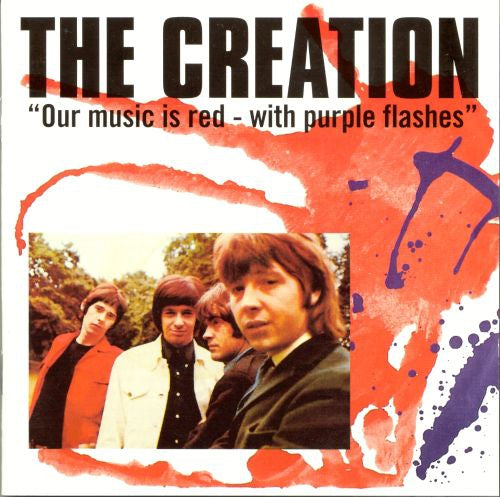 CREATION  - OUR MUSIC IS RED-WITH PURPLE FLASHES