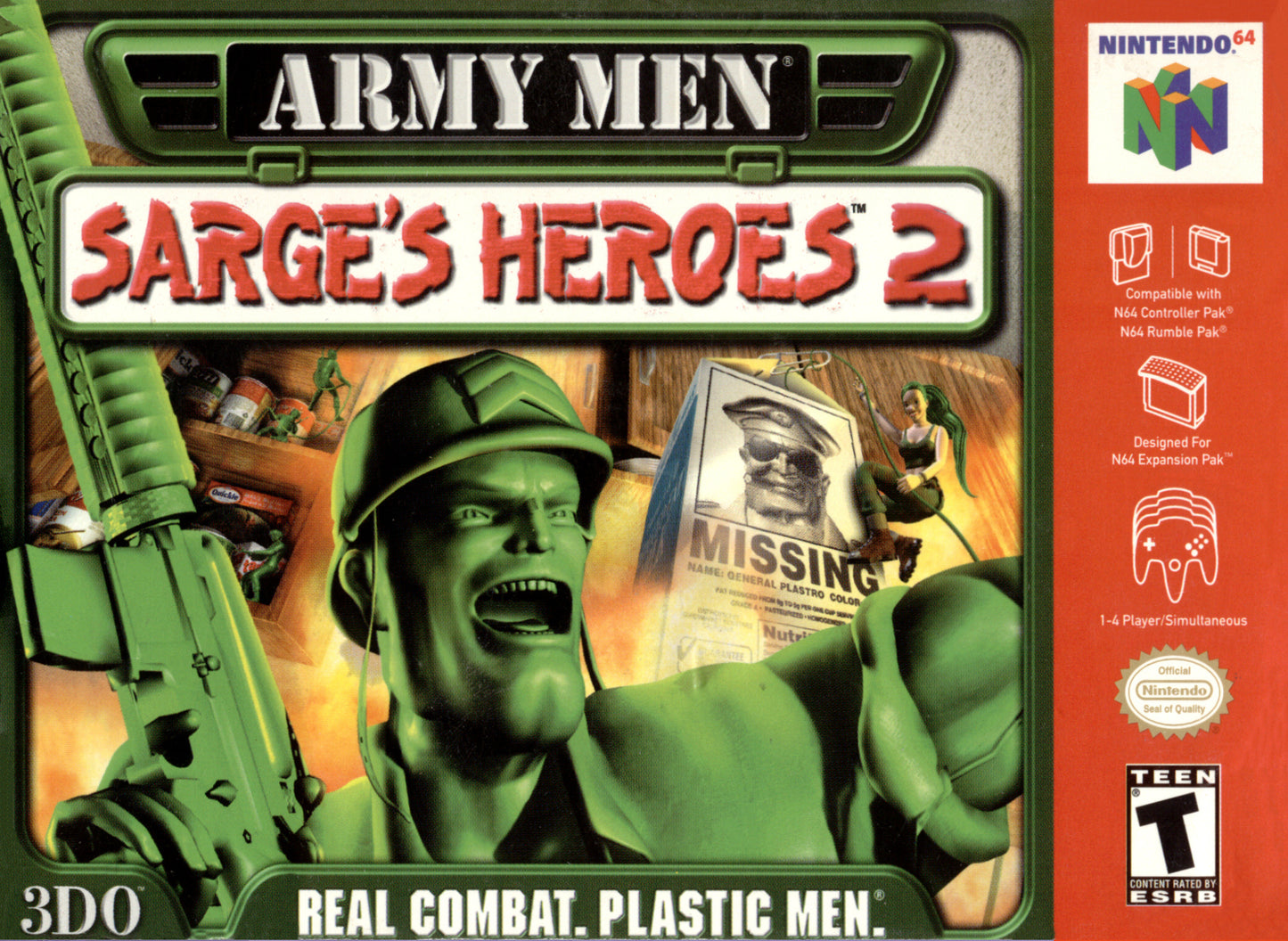 ARMY MEN: SARGE'S HEROES  - N64