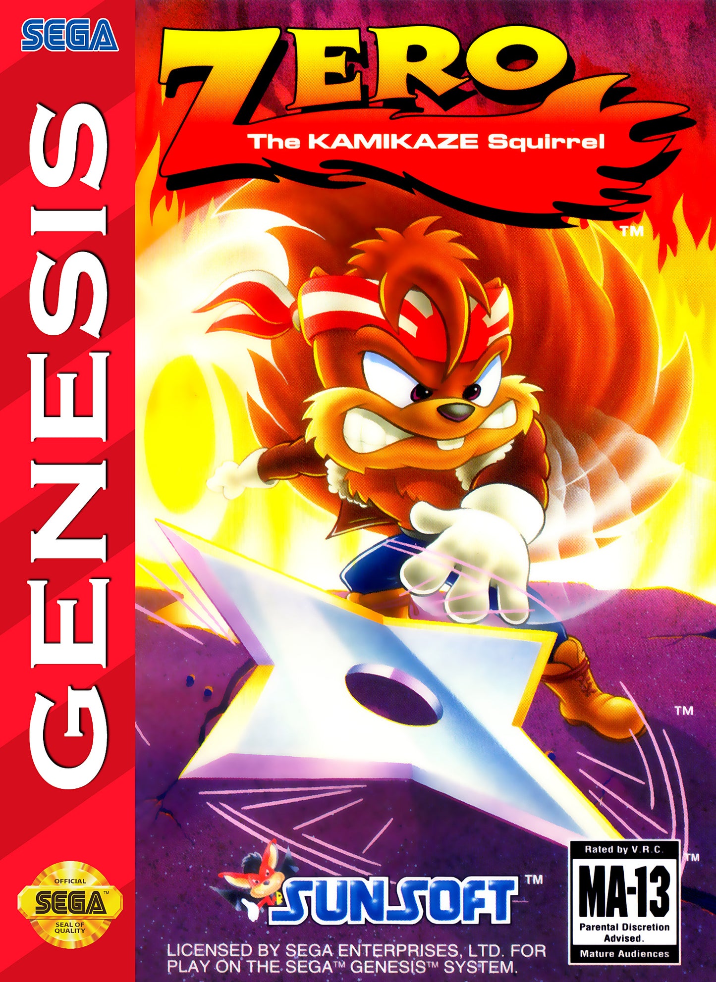 ZERO THE KAMIKAZE SQUIRREL  - GENESIS