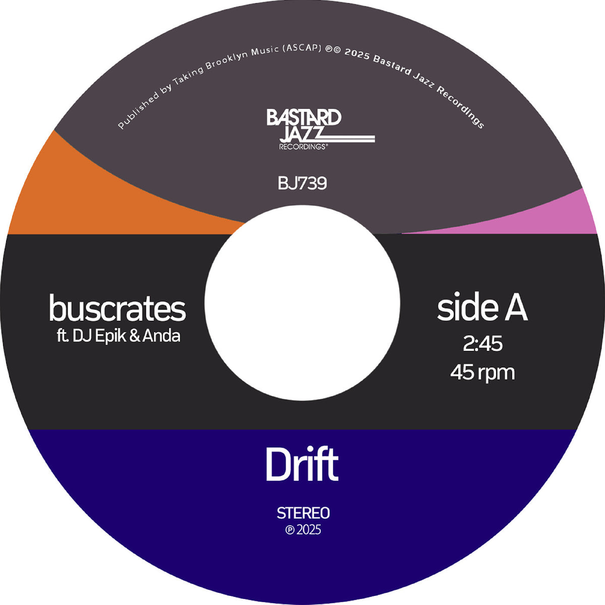 BUSCRATES - DRIFT / SERENITY (TRANSPARENT VINYL)