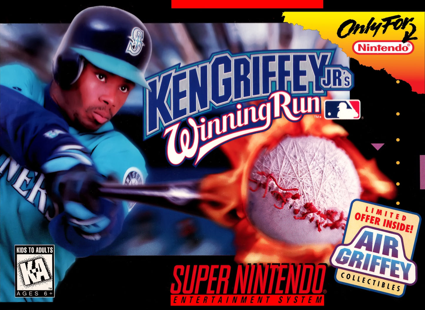 KEN GRIFFEY JR. WINNING RUN  - SNES (W/BOX)