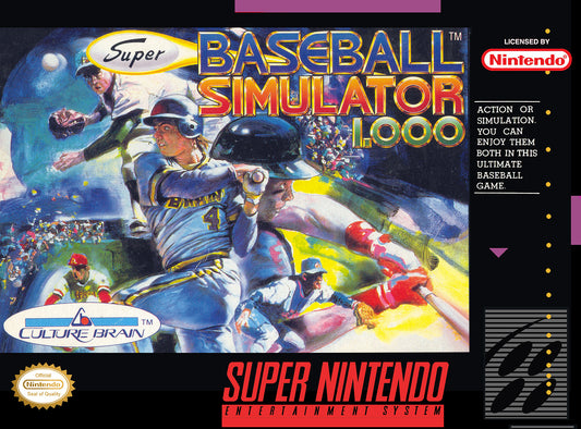 BASEBALL SIMULATOR 1.000  - SNES