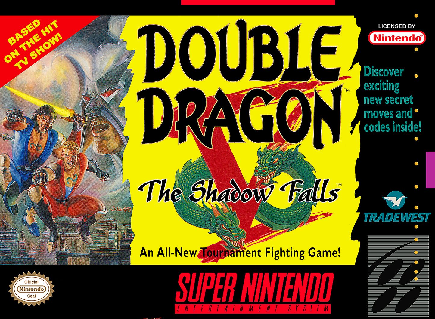 DOUBLE DRAGON V: THE SHADOW FALLS  - SNES