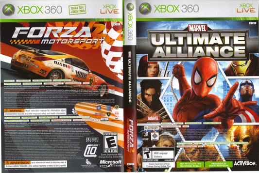 MARVEL: ULTIMATE ALLIANCE/FORZA MOTORSPO  - XBX360