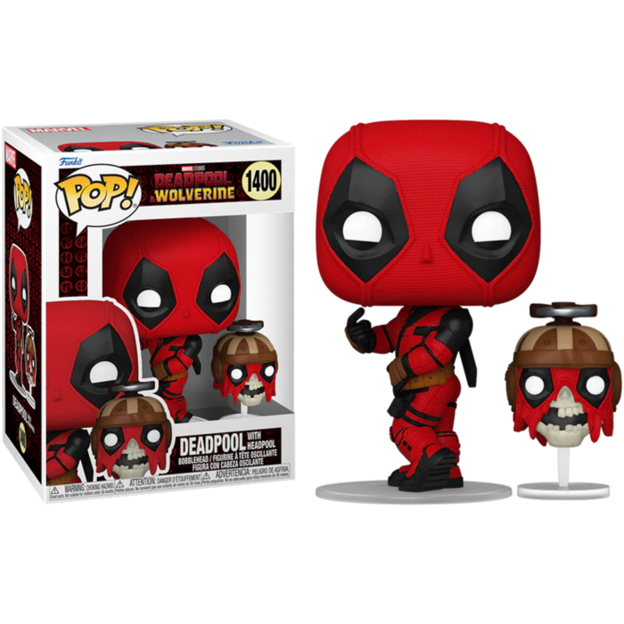 DEADPOOL & WOLVERINE: DEADPOOL WITH HEADPOOL #1400 - FUNKO POP!