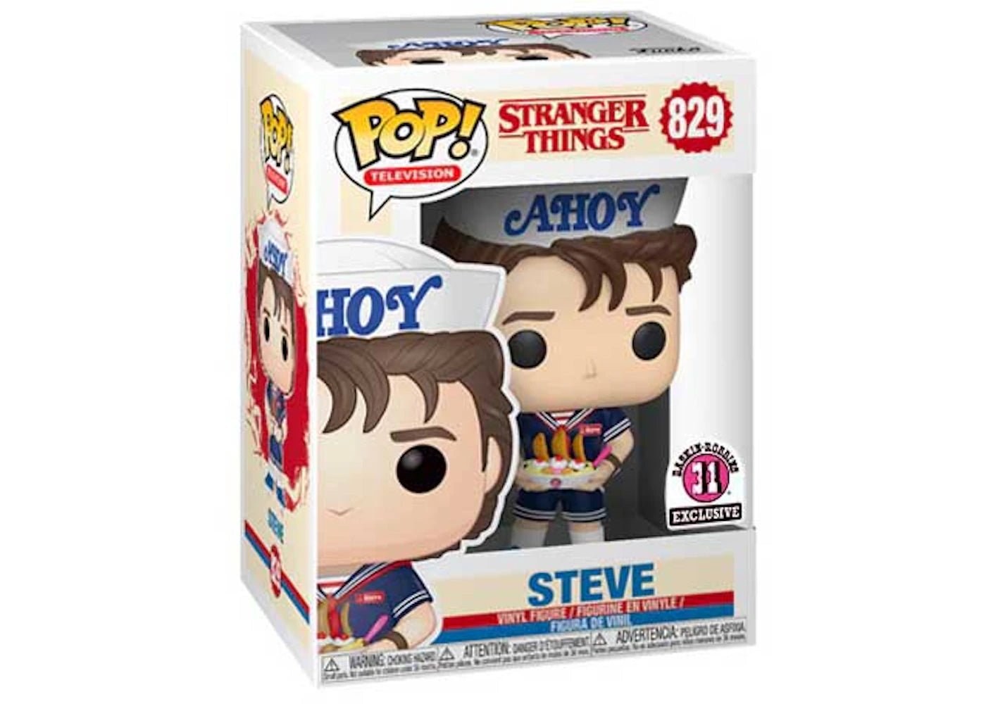 STRANGER THINGS: STEVE #829 - FUNKO POP!-EXCLUSIVE