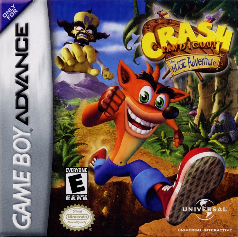 CRASH BANDICOOT: HUGE ADVENTURE - GBA (W/ BOX & MANUAL)