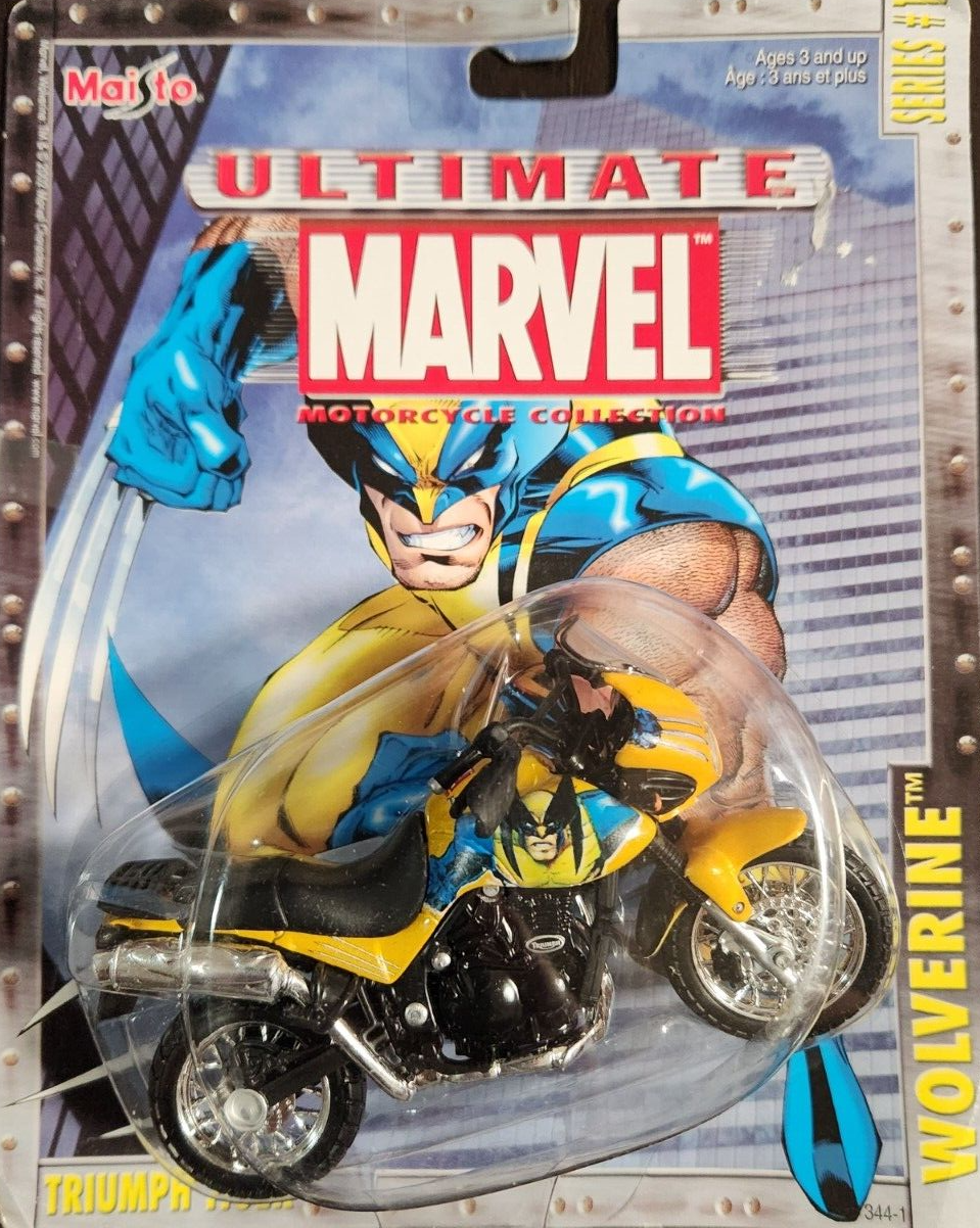 WOLVERINE MOTORCYCLE: TRIUMPH TIGER - MAISTO-DIE-CAST-2002-SERIES 1