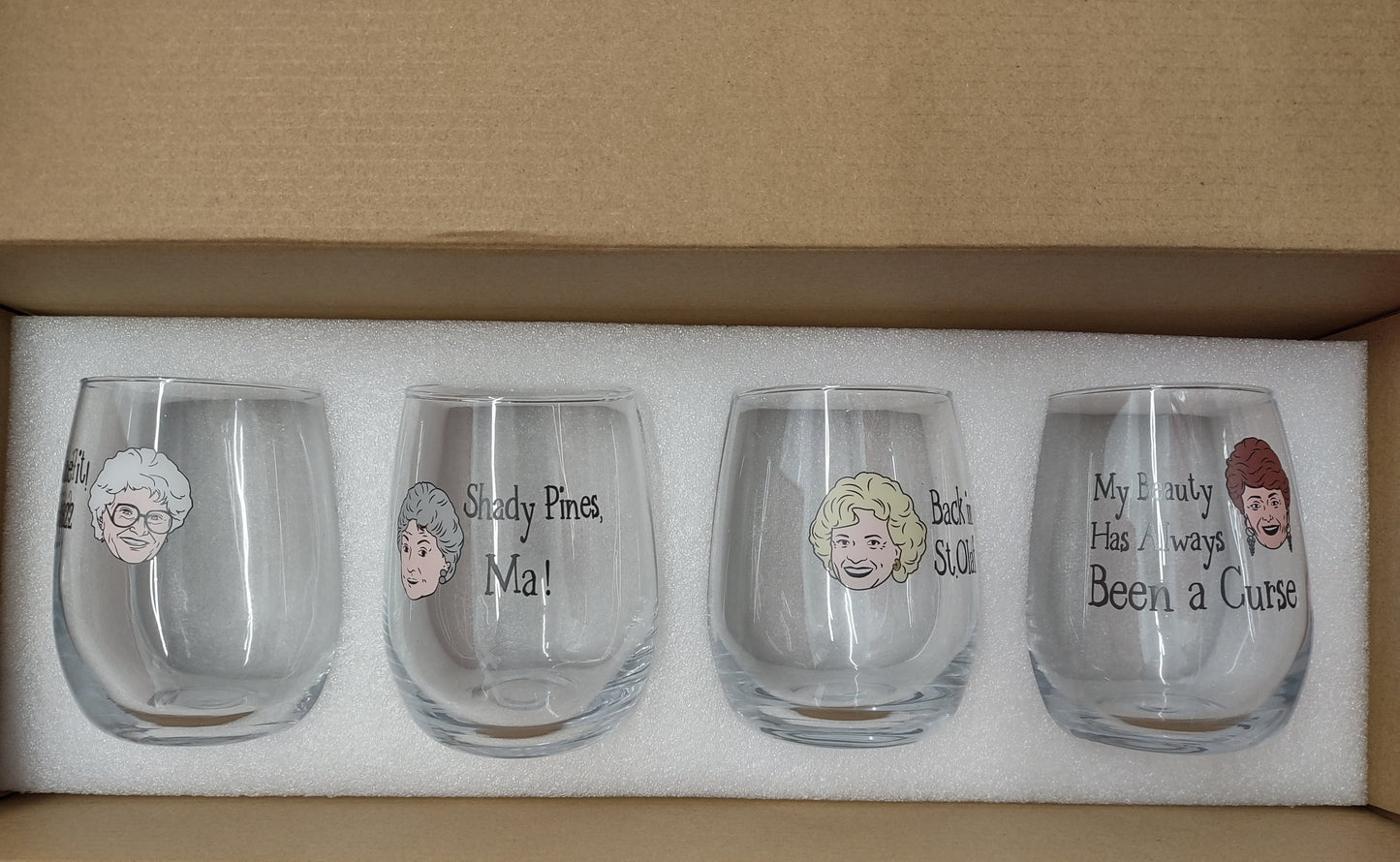 GOLDEN GIRLS - WINE MUGS-SET OF 4