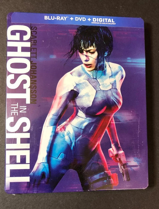 GHOST IN THE SHELL (MOVIE) - BLU-2017-SCARLETT JOHANSSON-STEELBOOK