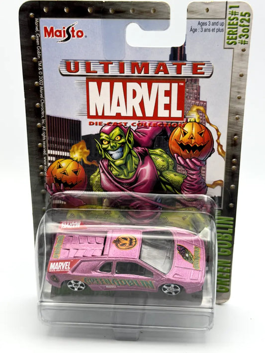 ULTIMATE MARVEL: GREEN GOBLIN CARS (3 OF 25) - MAISTO-DIE-CAST-2002-SERIES 1