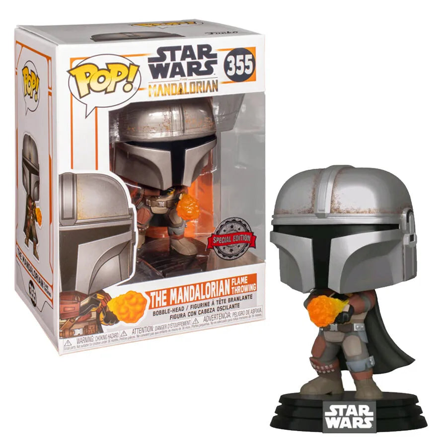 STAR WARS: MANDALORIAN FLAME THROWING #355 - FUNKO POP!-SPECIAL ED.