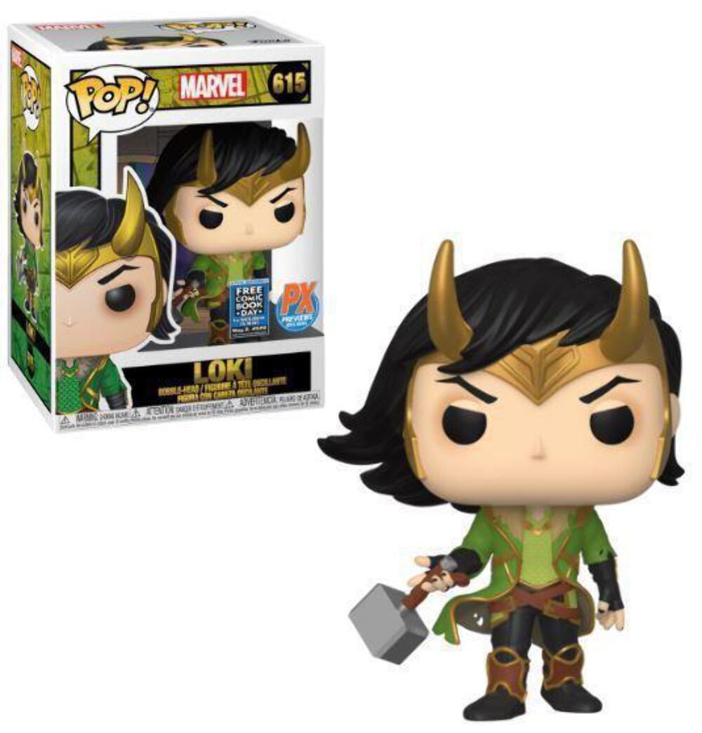 MARVEL: LOKI #615 (HOLDING MJOLNIR) - FUNKO POP!-FREE COMIC BOOK DAY-EXCLUSIVE